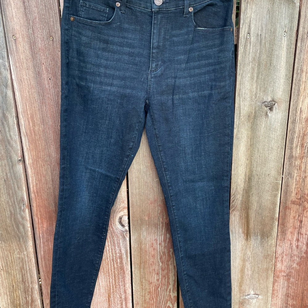 **NWT**Loft Dark Blue Mid Rise Leggings Size 8